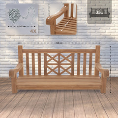 Schaukelbank Farm 120 cm - teak