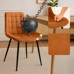 Esszimmerstuhl Sardna Cord - orange