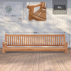 Schaukelbank Joyce 220 cm - teak
