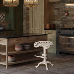 Barhocker Butch - antik weiß - InfinityMarket
