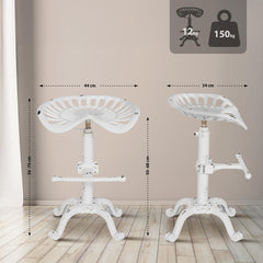 Barhocker Butch - antik weiß - InfinityMarket
