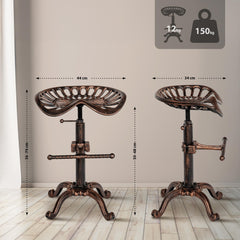 2er Set Barhocker Butch - bronze