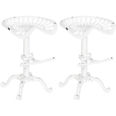 2er Set Barhocker Butch - antik weiß
