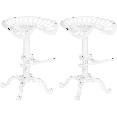 2er Set Barhocker Butch - antik weiß