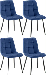 4er Set Esszimmerstühle Antibes - blau