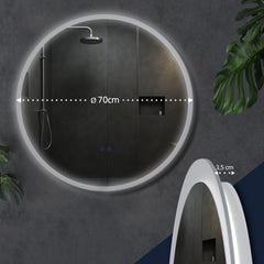 Badspiegel Laconia 70 mit Bluetooth - klarglas