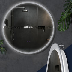 Badspiegel Laconia 80 mit Bluetooth - klarglas