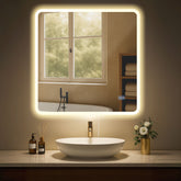 Badspiegel Jericho 80x80 ohne Bluetooth - klarglas