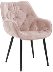 Stuhl Tanna Samt - pink