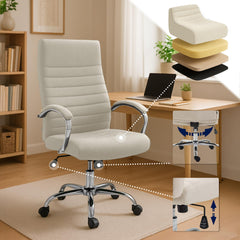 Bürostuhl Valais Stoff - creme