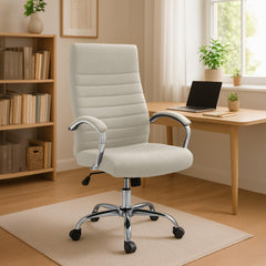 Bürostuhl Valais Stoff - creme
