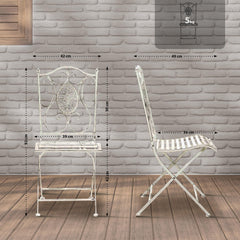 2er Set St�hle Sibell - antik wei�