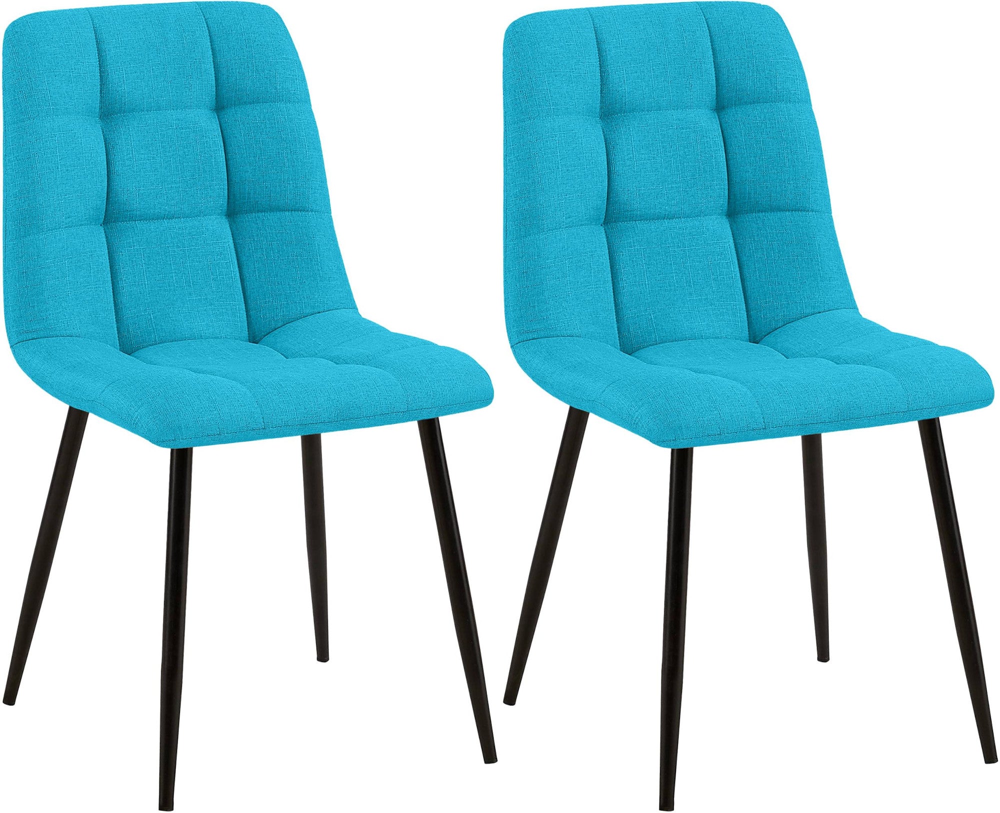 2er Set Esszimmerstuhl Tilde Stoff - türkis by Dropshipping-Europe – Esszimmerstühle
