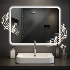 Badspiegel Jericho 60x80 mit Bluetooth - klarglas