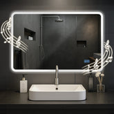 Badspiegel Jericho 70x100 mit Bluetooth - klarglas