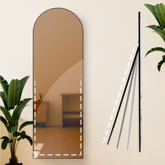 Spiegel Moline 150x50 cm - schwarz-matt