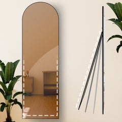 Spiegel Moline 160x50 cm - schwarz-matt