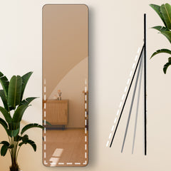 Spiegel Gurnee 140x40 cm - schwarz-matt