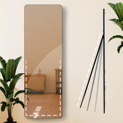 Spiegel Gurnee 150x50 cm - schwarz-matt