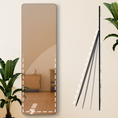 Spiegel Gurnee 160x50 cm - schwarz-matt