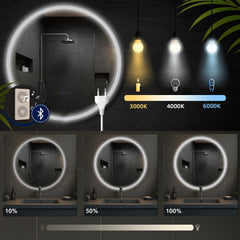 Badspiegel Laconia 80 mit Bluetooth - klarglas
