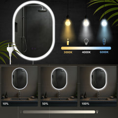 Badspiegel Karishma 70x50 ohne Bluetooth - klarglas