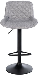 2er Set Barhocker Kasson Stoff - grau