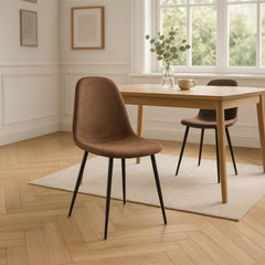 Esszimmerstuhl Napier Vintage Kunstleder - braun
