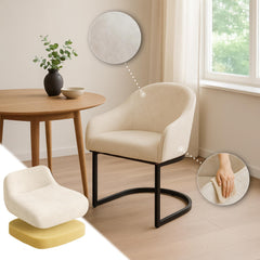 Esszimmerstuhl Jarik Vintage Samt - creme