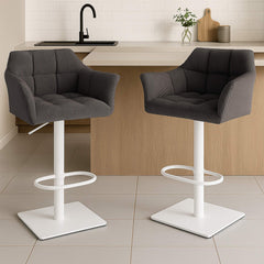 Barhocker Damaso W Cord - taupe
