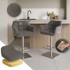 Barhocker Damaso E Cord - taupe