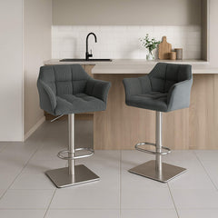 Barhocker Damaso E Cord - grau