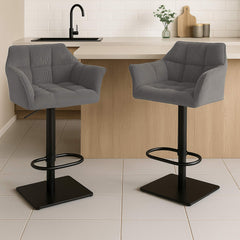 Barhocker Damaso B Cord - taupe