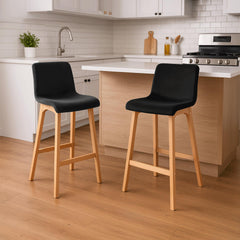 Barhocker Hoover Samt Natura - schwarz