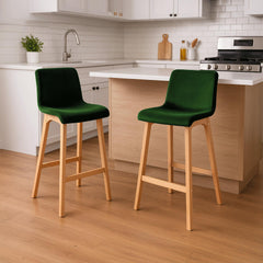Barhocker Hoover Samt Natura - gr�n