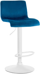 Barhocker Hoover Samt W - blau