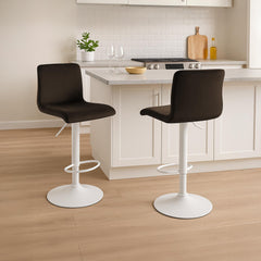 Barhocker Hoover Samt W - braun