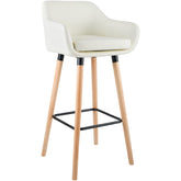 Barhocker Grant Kunstleder - creme - InfinityMarket