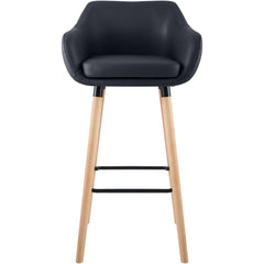 2er Set Barhocker Grant Kunstleder - schwarz