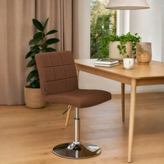 Stuhl Ricky Stoff - braun