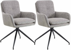 2er Set Esszimmerstuhl Pickett Stoff - taupe by Dropshipping-Europe – Barhocker
