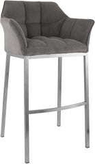 Barhocker Damaso E Cord mit 4-Fu� Gestell - taupe