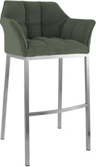 Barhocker Damaso E Cord mit 4-Fu� Gestell - gr�n
