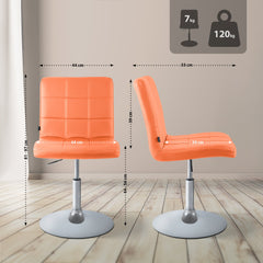 Stuhl Ricky Kunstleder - orange