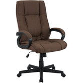 Bürostuhl XL Sparta Stoff - braun
