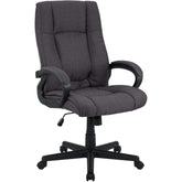 Bürostuhl XL Sparta Stoff - schwarz