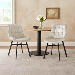 Stuhl Colby Samt - creme