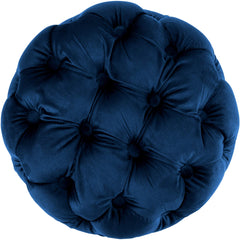 Sitzhocker Drancy Samt M - blau