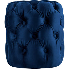 Sitzhocker Drancy Samt M - blau