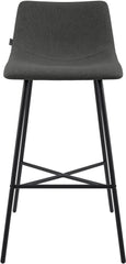 Barhocker Altona Stoff - dunkelgrau